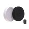 2 Colors Elastic Sewing Bands 11 Yards 3/4 Inch Flatback Black and White Sewing Bands Spool With Buttonhole, Knit Stretch Cord Belt with 10Pcs 18mm Black Resin Button (3/4")